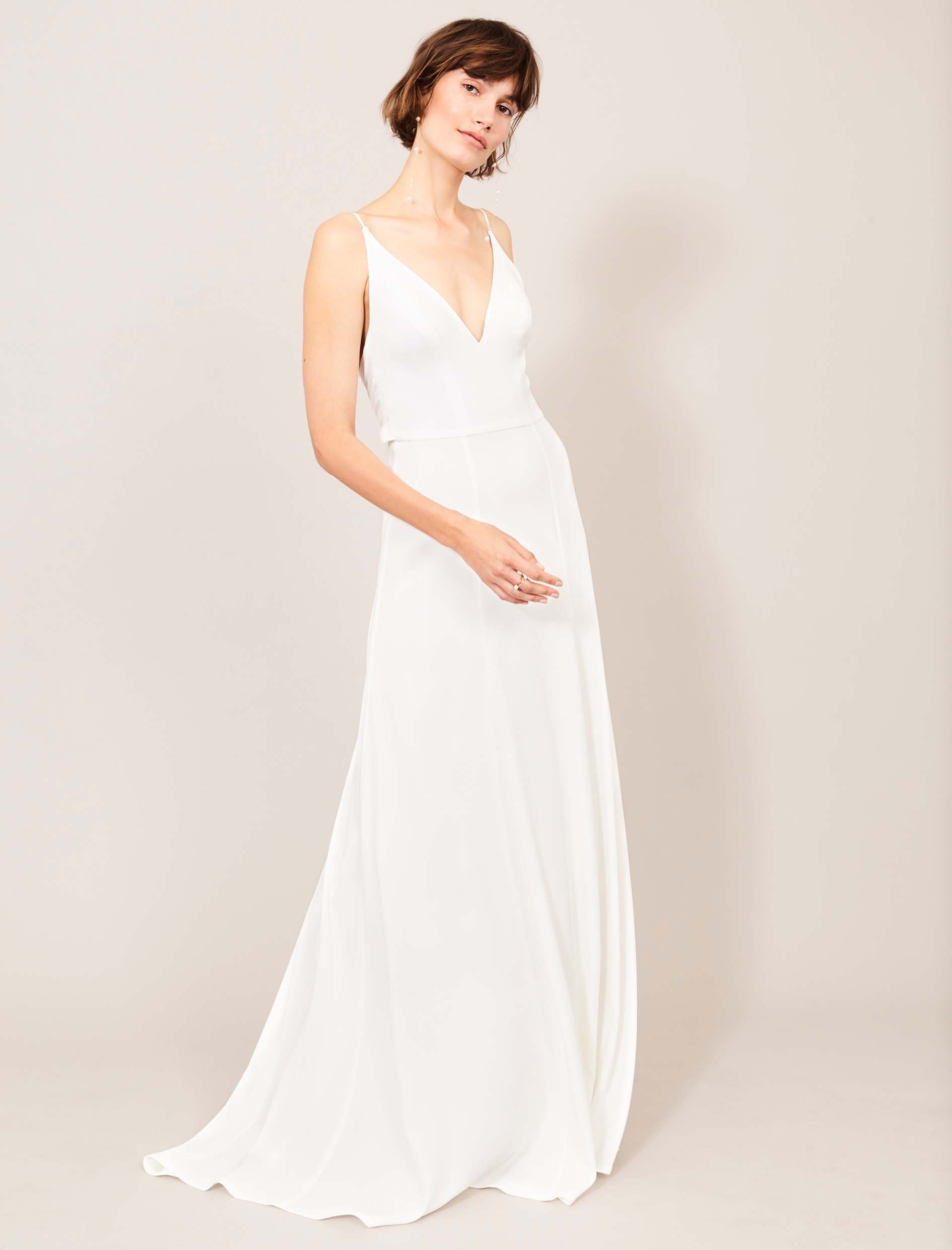 Bridal Dress aus fliessendem Material