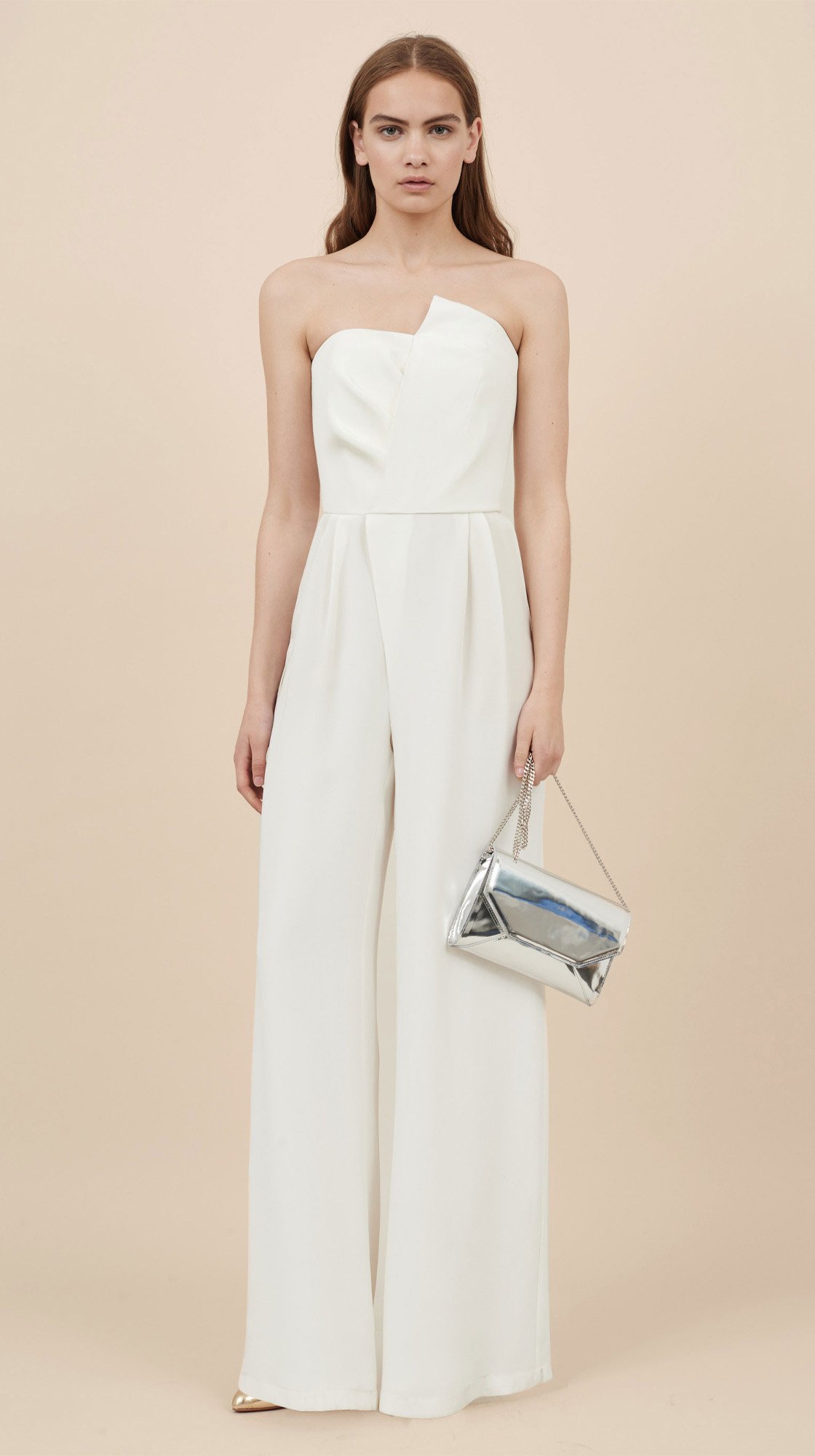 Metallic Envelope Clutch Mini silver