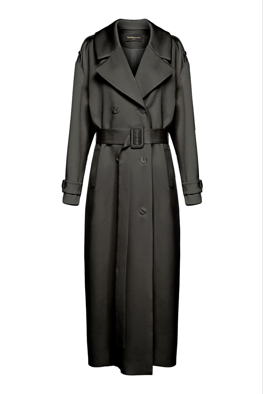 Clochard Coat in black by Kaviar Gauche