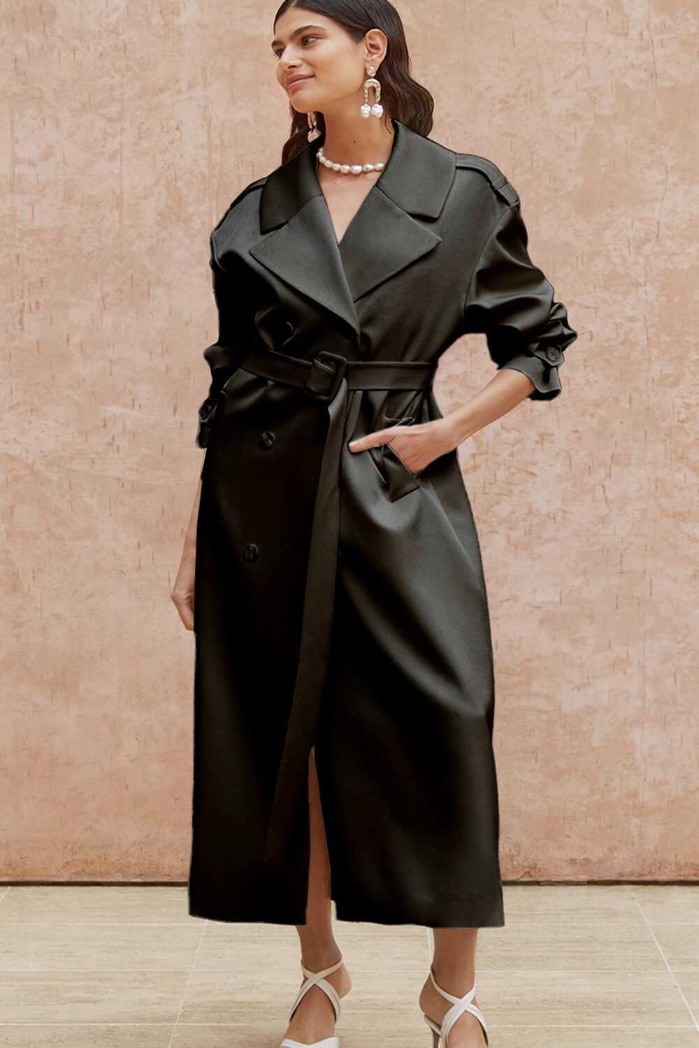 Clochard Coat in black by Kaviar Gauche