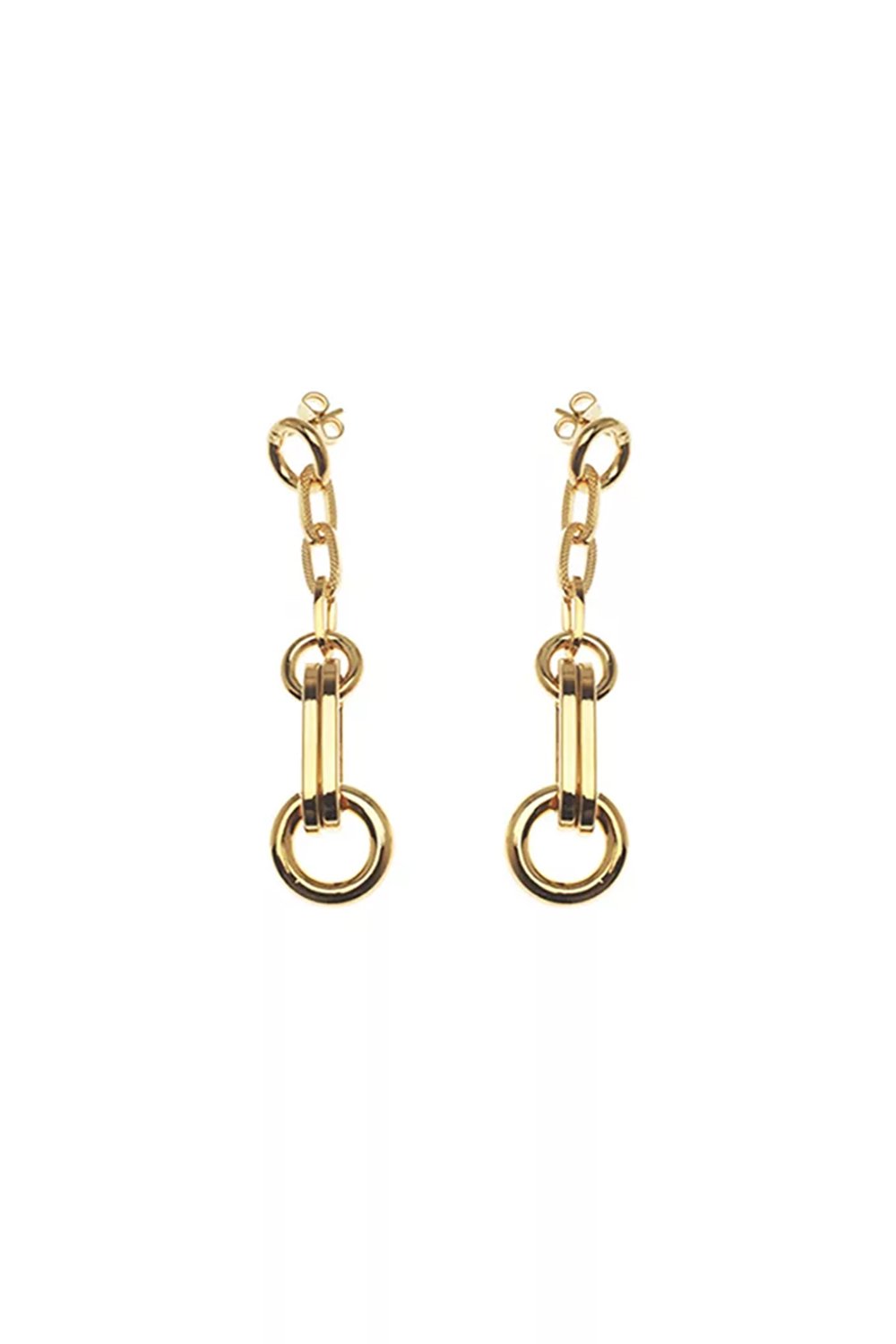 Flux-Us Earrings in gold