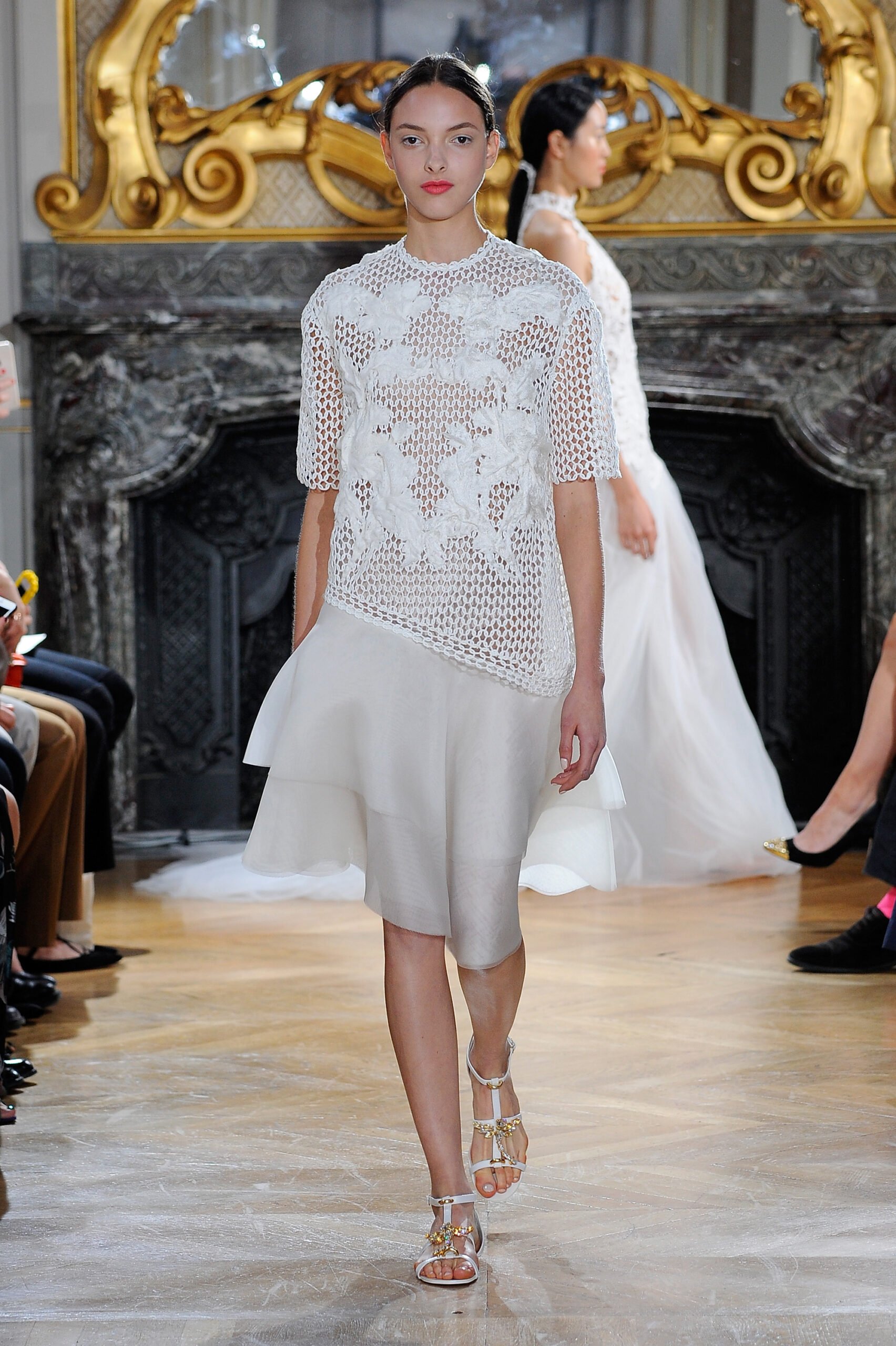 PARIS, FRANCE - OCTOBER 04:  A model walks the runway at the Kaviar Gauche show as part of the Paris Fashion Week Womenswear Spring/Summer 2016 at Salon France-Ameriques on October 4, 2015 in Paris, France.  (Photo by Kristy Sparow/Getty Images)