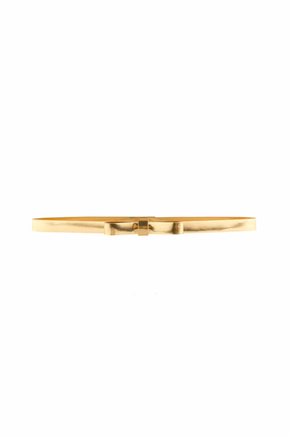 Metallic Bow Belt Mini in Gold