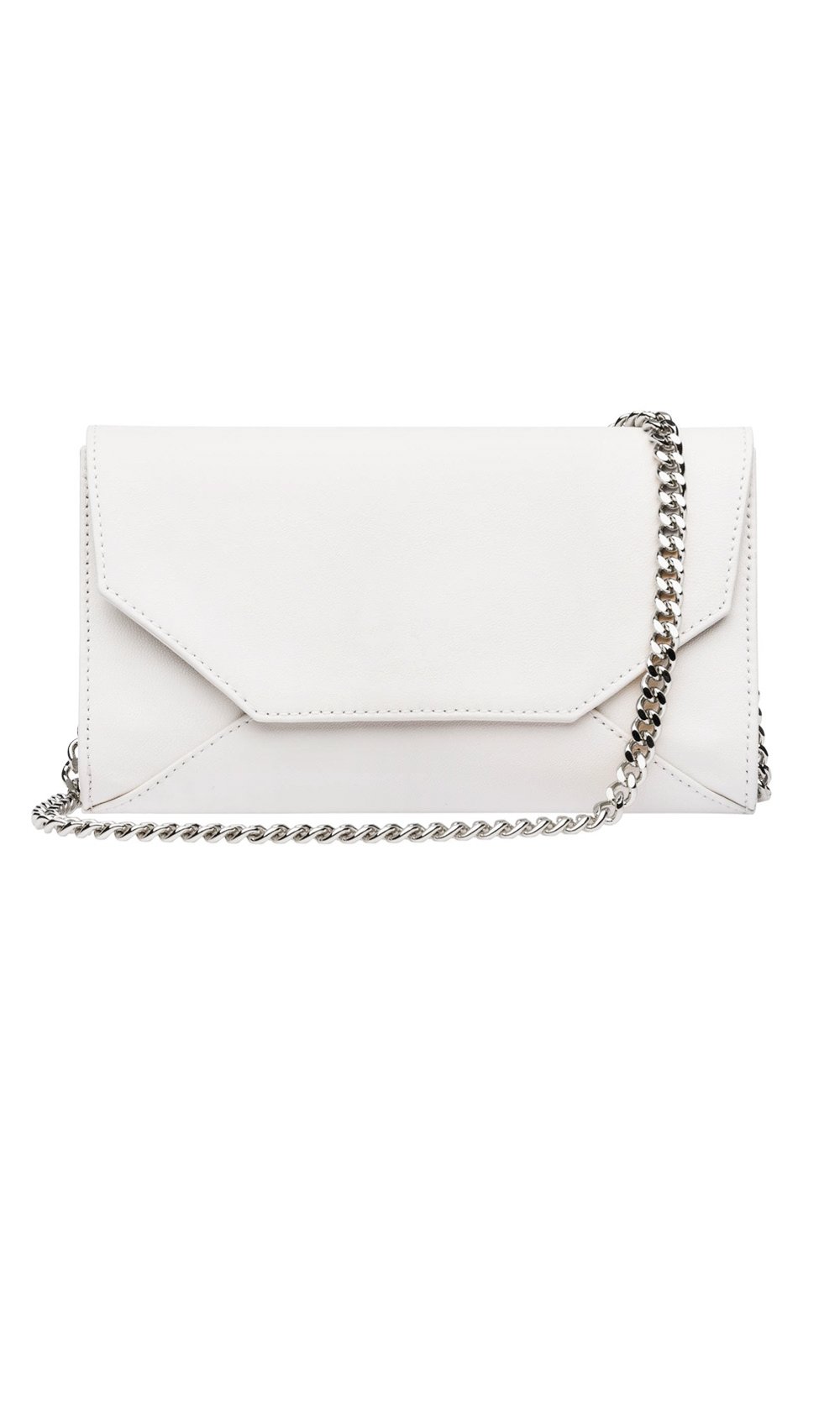 Elegante Clutch mit silberner Kette